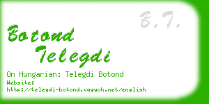 botond telegdi business card